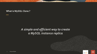 Clone Mysql Files OpenSUSE Conf 2020 MySQL Clone | PPTX