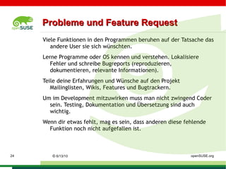 - Nutze freie Software 