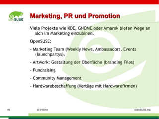 Mailinglists – Netiquette: http://en.opensuse.org/Opensuse_mailing_list_netiquette ©   9/16/09   Sascha Manns openSUSE.org 