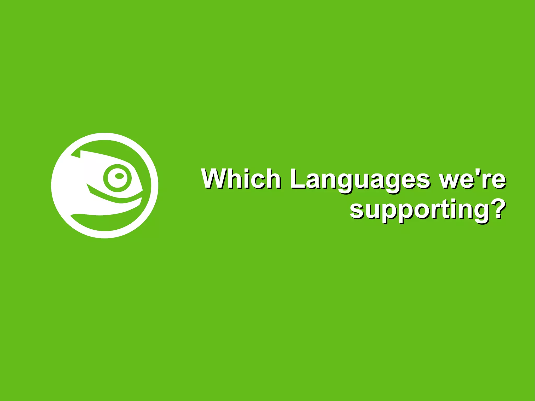 History of WN * Issue 24: first Special Editon “LinuxTag” * Issue 32: first yearly Review. * Issue 34: Preview “openSUSE.TV” * Issue 42: translated to russian and japanese * Issue 43: Article “We want you”. My Jump to WN. ©   9/16/09   Sascha Manns openSUSE.org 