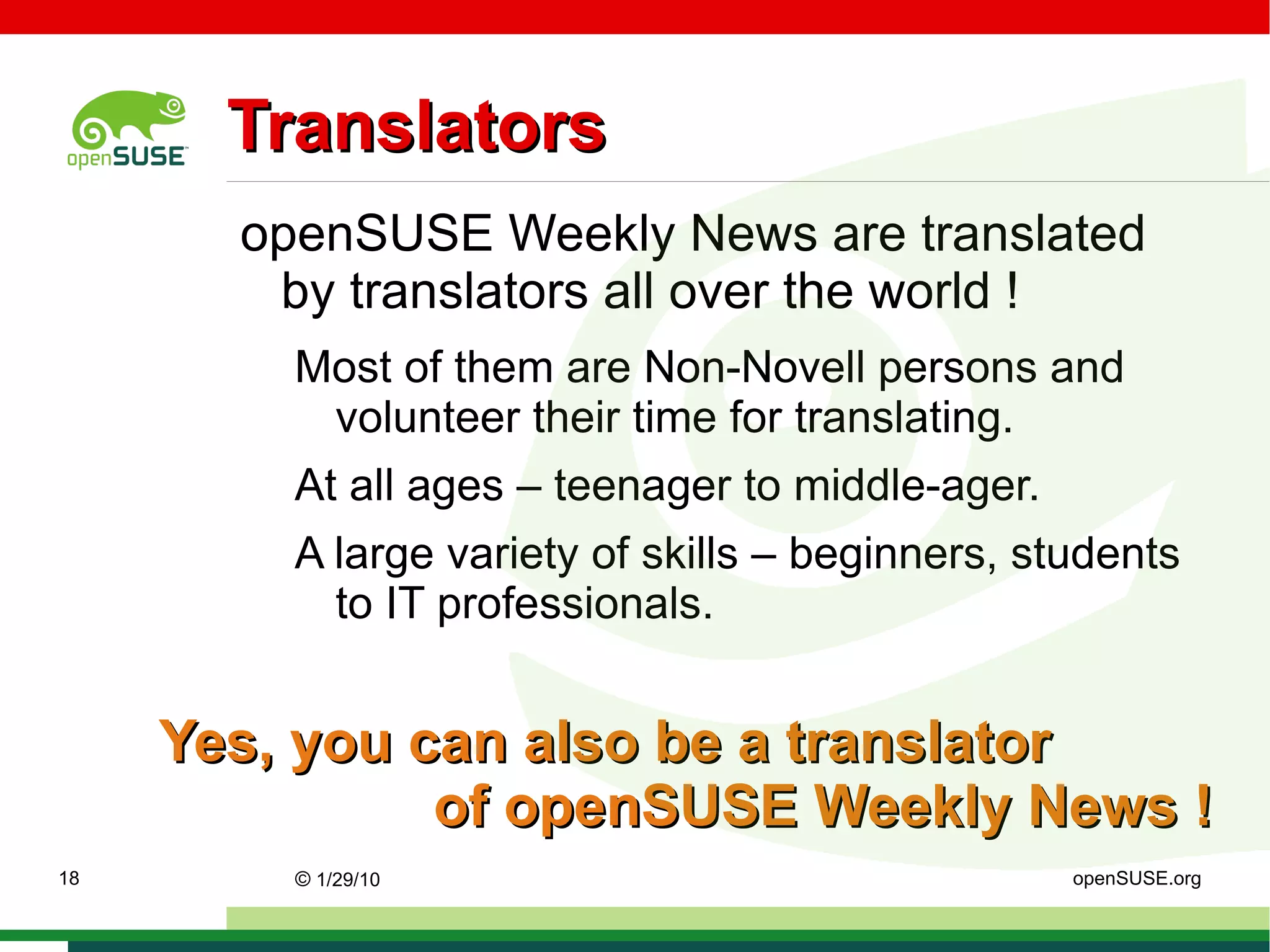 We have changed our Template for more sub-topics in our Section “Tips & Tricks” and “On the Web”. So we have an more clear Weekly News. 