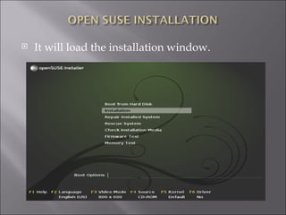 It will load the installation window. 