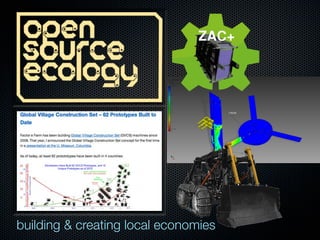 building & creating local economies

 