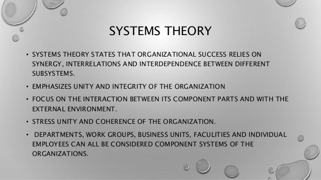  open system theory 