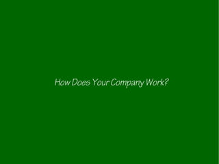 How Does Your Company Work? 
 