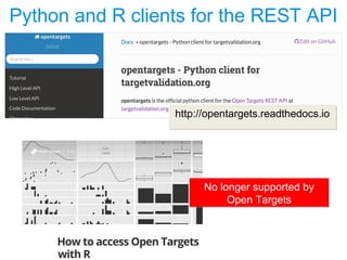 Open Targets, identifying targets for drug development in the treatment ...