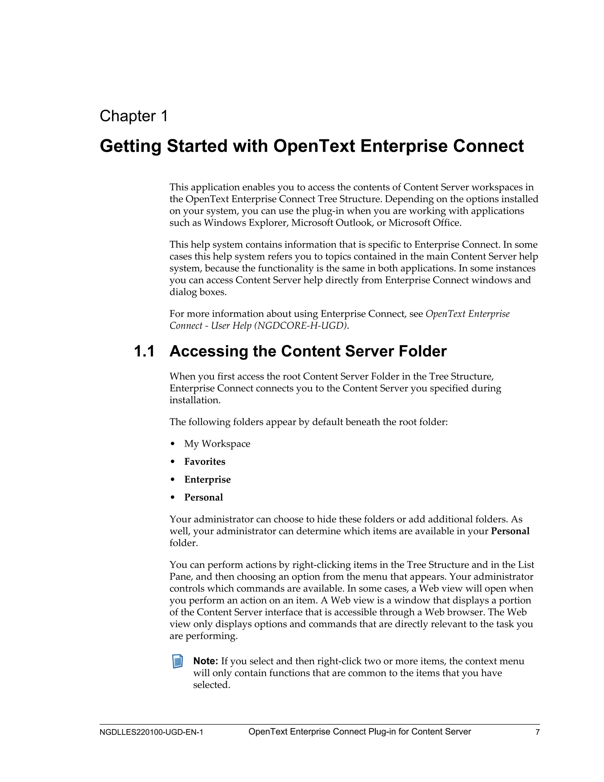 OpenText Content Server CE 22.1 - OpenText Enterprise Connect Plug-in ...