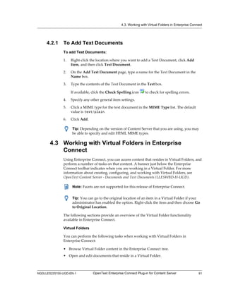 OpenText Content Server CE 22.1 - OpenText Enterprise Connect Plug-in ...