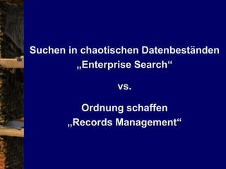 38
© PROJECT CONSULT Unternehmensberatung Dr. Ulrich Kampffmeyer GmbH 2011 / Autorenrecht: <Vorname Nachname> Mrz-15 / Quelle: PROJECT CONSULT 3
Elektronische Archivierung und elektronisches Records Management VSA Jahresversammlung 2012Dr. Ulrich Kampffmeyer
|||SolSolutions|Autysis|||
EIMAnalysis:
“Tools for analysis of Information
are obligatory for EIM. Good
analysis and consolidation of
information, both structured and
unstructured, will decide the future
of the business.”
Ulrich Kampffmeyer, EIM Update 2011
 
