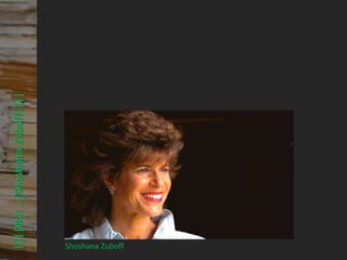 © PROJECT CONSULT Unternehmensberatung Dr. Ulrich Kampffmeyer GmbH 2011   / Autorenrecht: <Vorname Nachname> Mrz-13 / Quelle: PROJECT CONSULT 3
      ||||But …|Shoshana Zuboff||||




                                      Shoshana Zuboff
Elektronische Archivierung und elektronisches Records Management                                          Dr. Ulrich Kampffmeyer                                                 VSA Jahresversammlung 2012   58
 