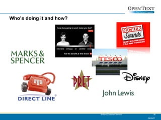 Who’s doing it and how? 06/09/07 Brilliant Customer Service! 