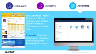 Connecting Salesforce CRM to OpenText Exstream | PPTX