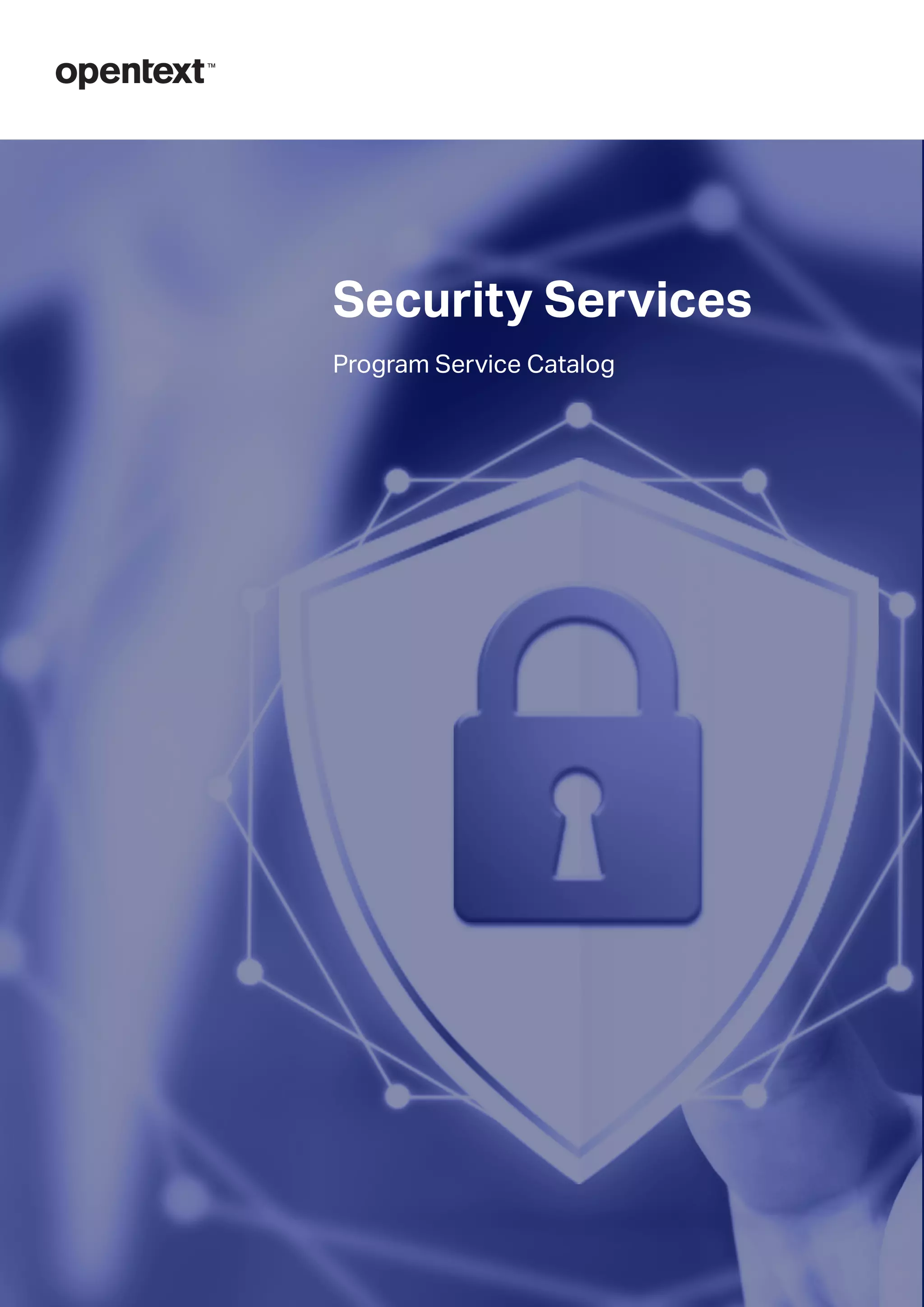 Open text security services catalog PDF