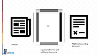 Invoice 1
Separator of invoice and
additional documents
Additional supporting
documents
 