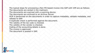 SAP Vim(Vendor Invoice management) Opentext Slide 52