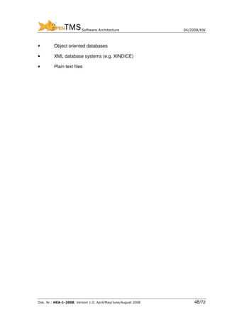 Open Tms Open Tms Software Architecure | PDF
