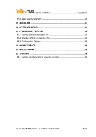 Open Tms Open Tms Software Architecure | PDF