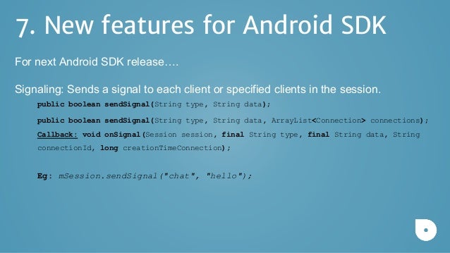 Open tok Android sdk - Droidcon
