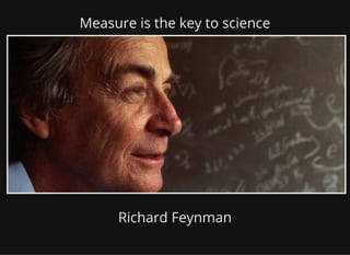 Measure is the key to science
Richard Feynman
 