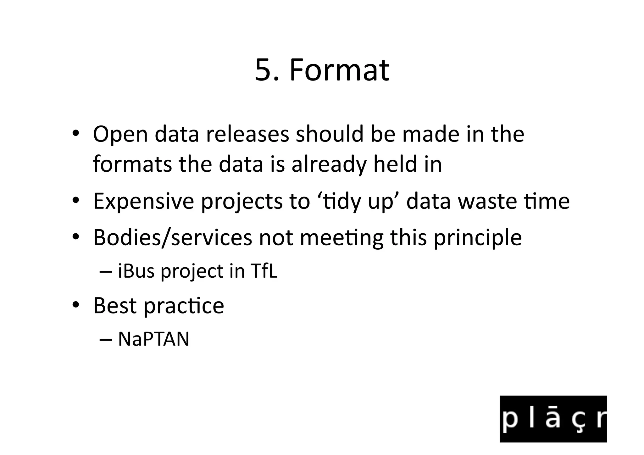 Open Transport Data Manifesto PPT Open Transport Data Manifesto PPT