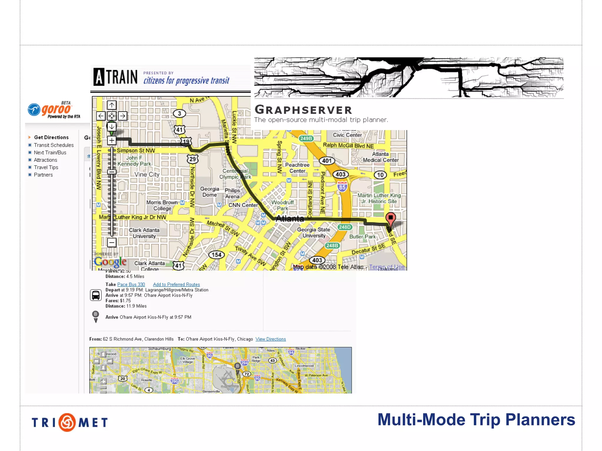 Multi-Mode Trip Planners
 