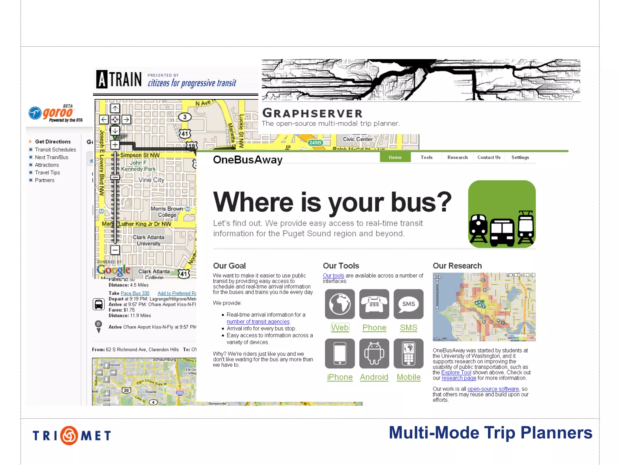 Multi-Mode Trip Planners
 