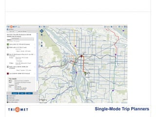 Single-Mode Trip Planners
 