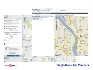 Single-Mode Trip Planners
 