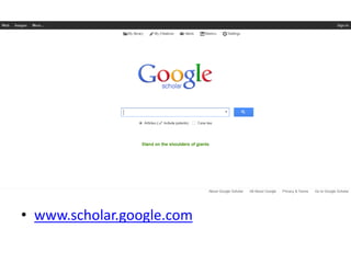 How to set up your Google Scholar profile (Google Scholar Citations)