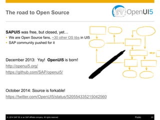© 2014 SAP SE or an SAP affiliate company. All rights reserved. 16Public
Responsiveness out of the Box
https://youtu.be/t9QsGZuf4qY
 