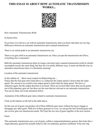 Open University Assignment Example Open University Assignment Essay Example Topics An | PDF