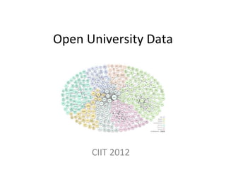 Open University Data
CIIT 2012
 