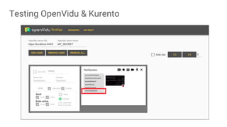 Testing OpenVidu & Kurento
 