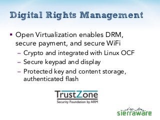 Open Virtualization Project for ARM TrustZone