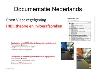 Documentatie Nederlands 
Open Vlacc regelgeving 
FRBR theorie en invoerafspraken 
11/28/2014 
4  