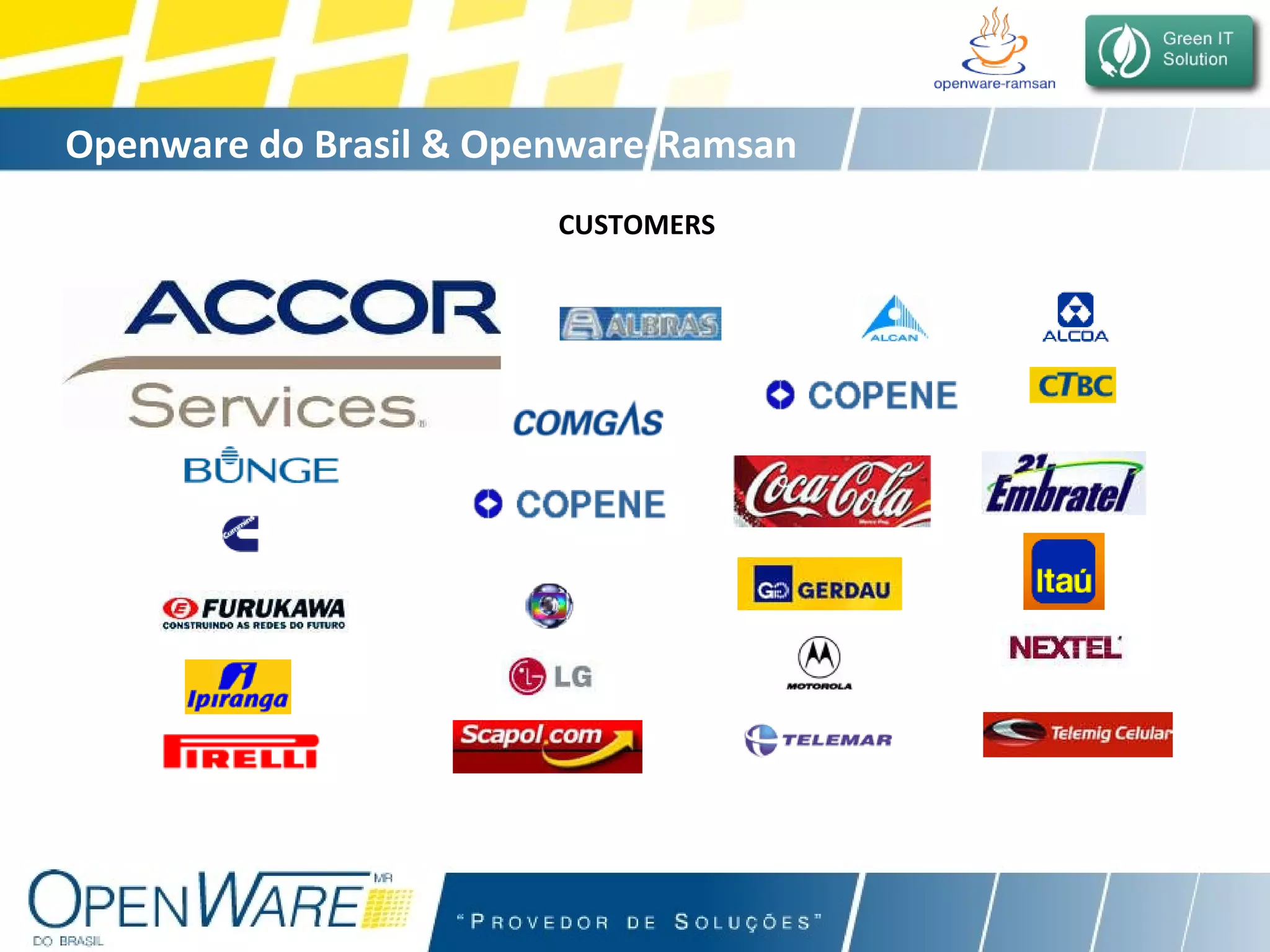 CUSTOMERS Openware do Brasil & Openware-Ramsan 