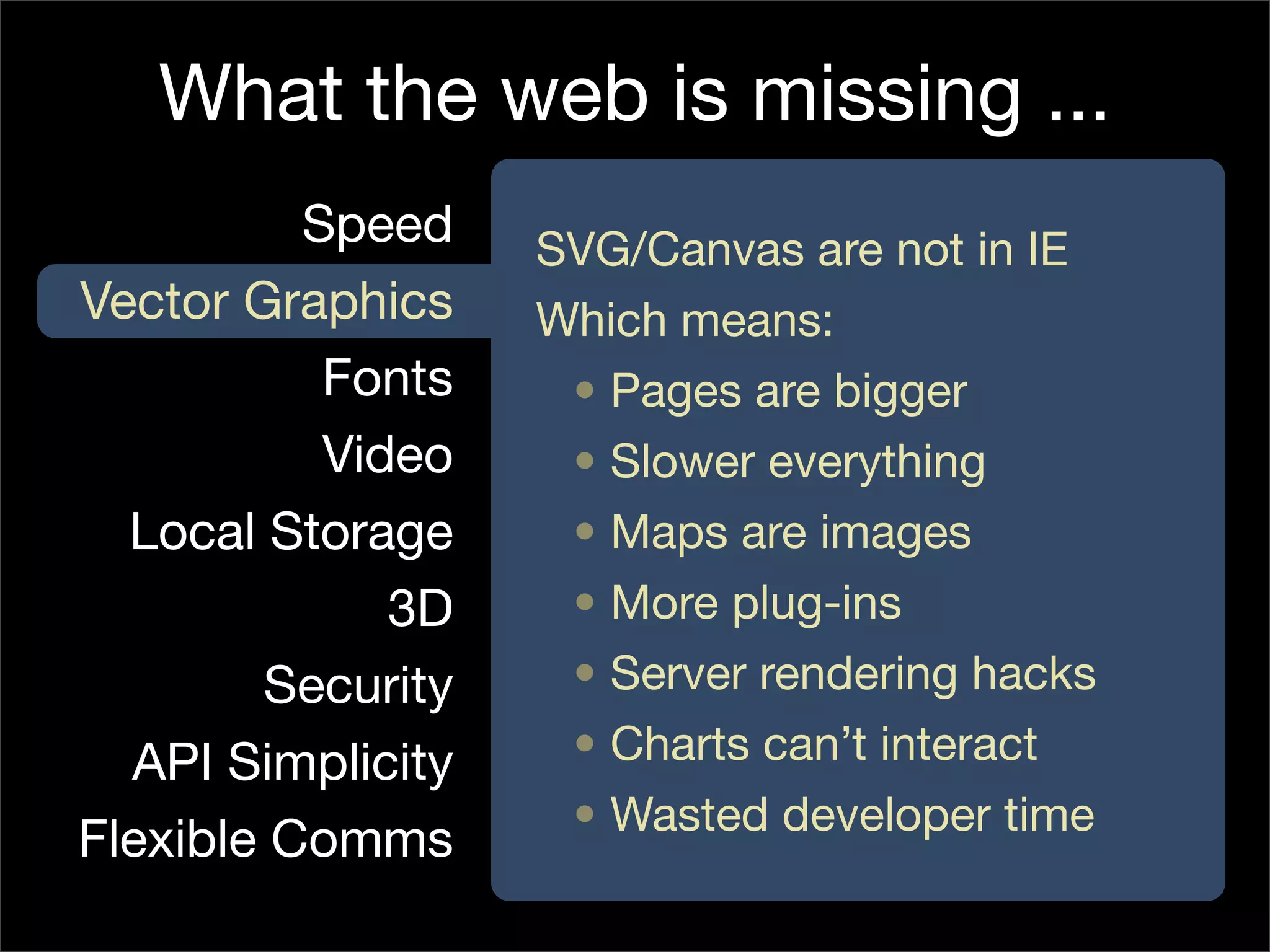 Is the Open Web the Platform for Tomorrow