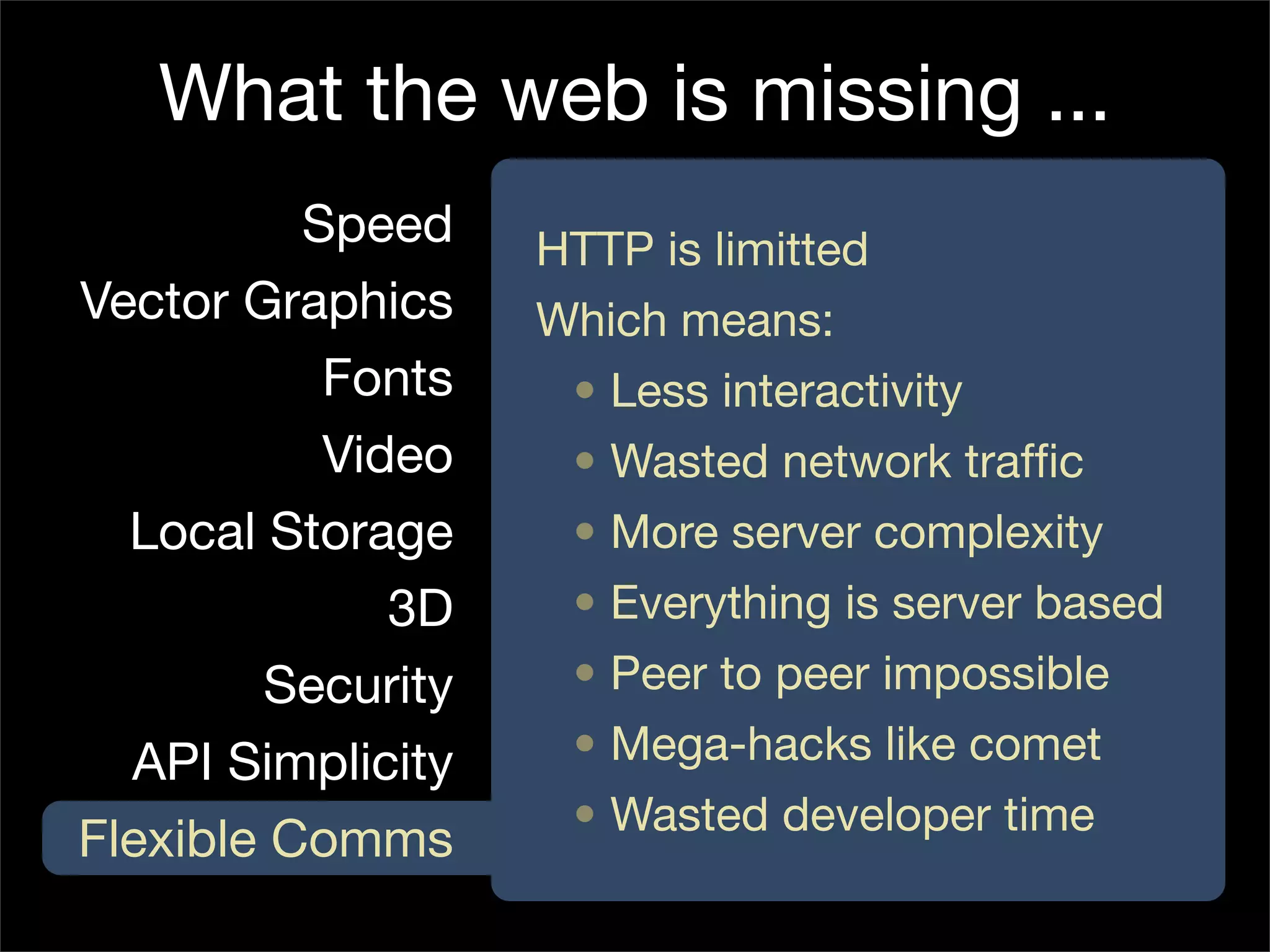 Is the Open Web the Platform for Tomorrow