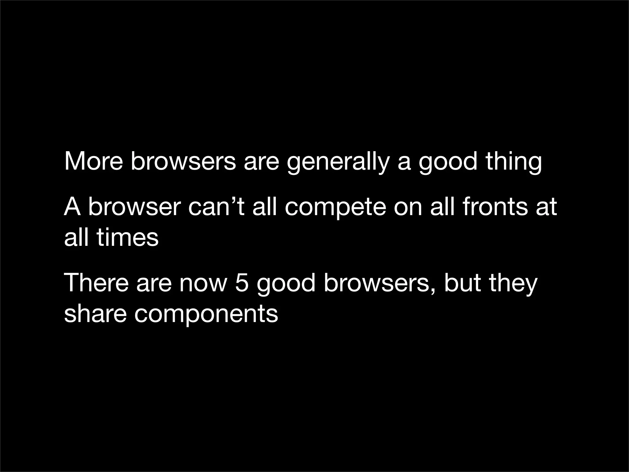 Is the Open Web the Platform for Tomorrow