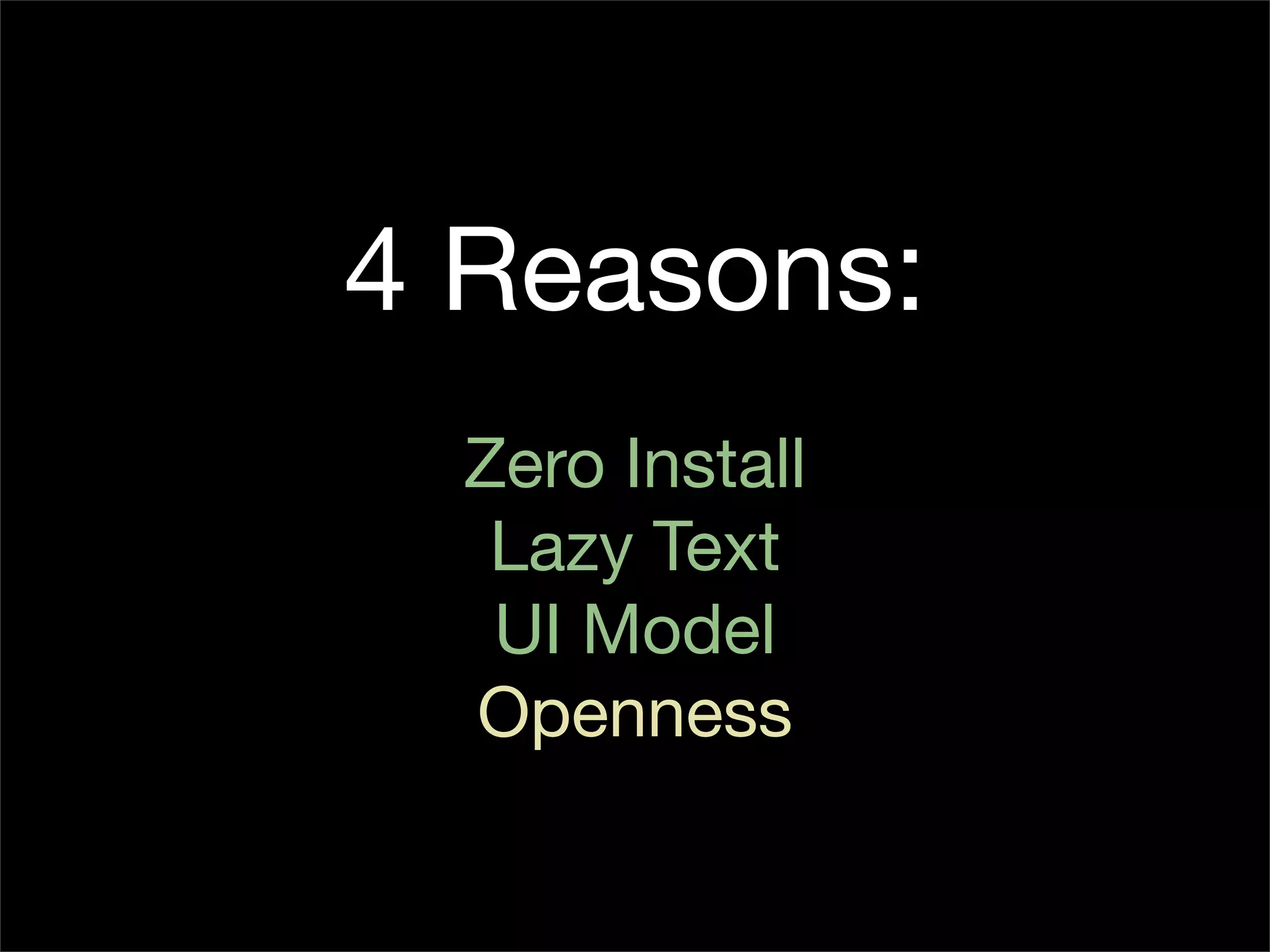 Is the Open Web the Platform for Tomorrow