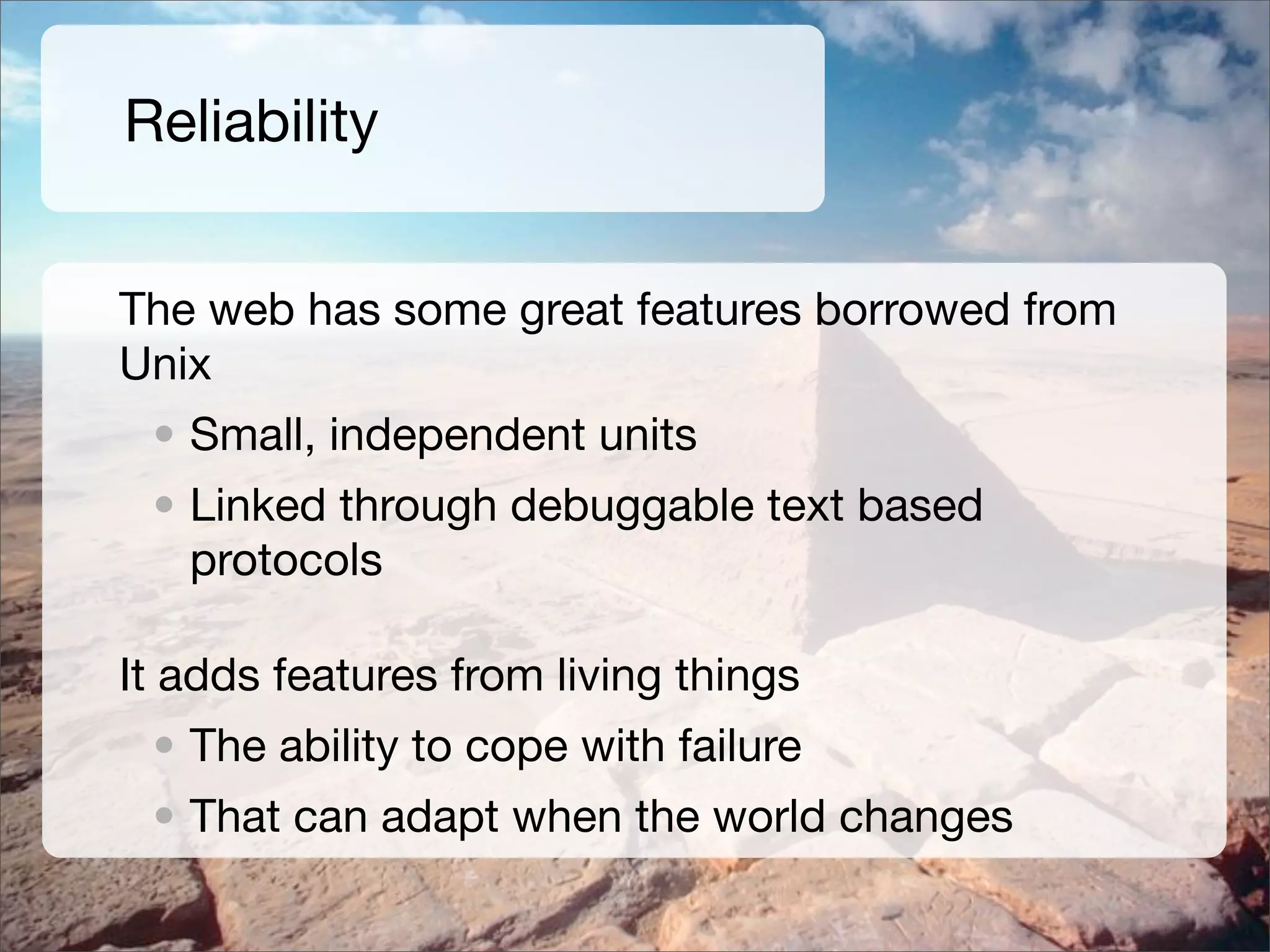 Is the Open Web the Platform for Tomorrow