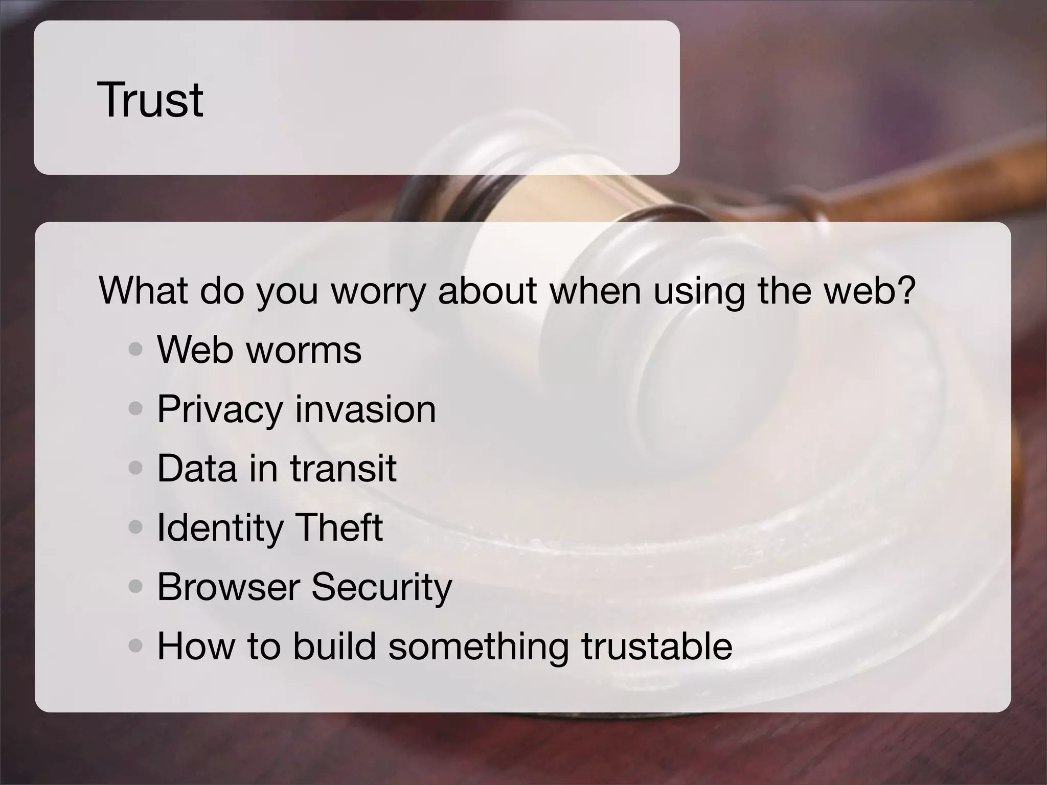 Is the Open Web the Platform for Tomorrow