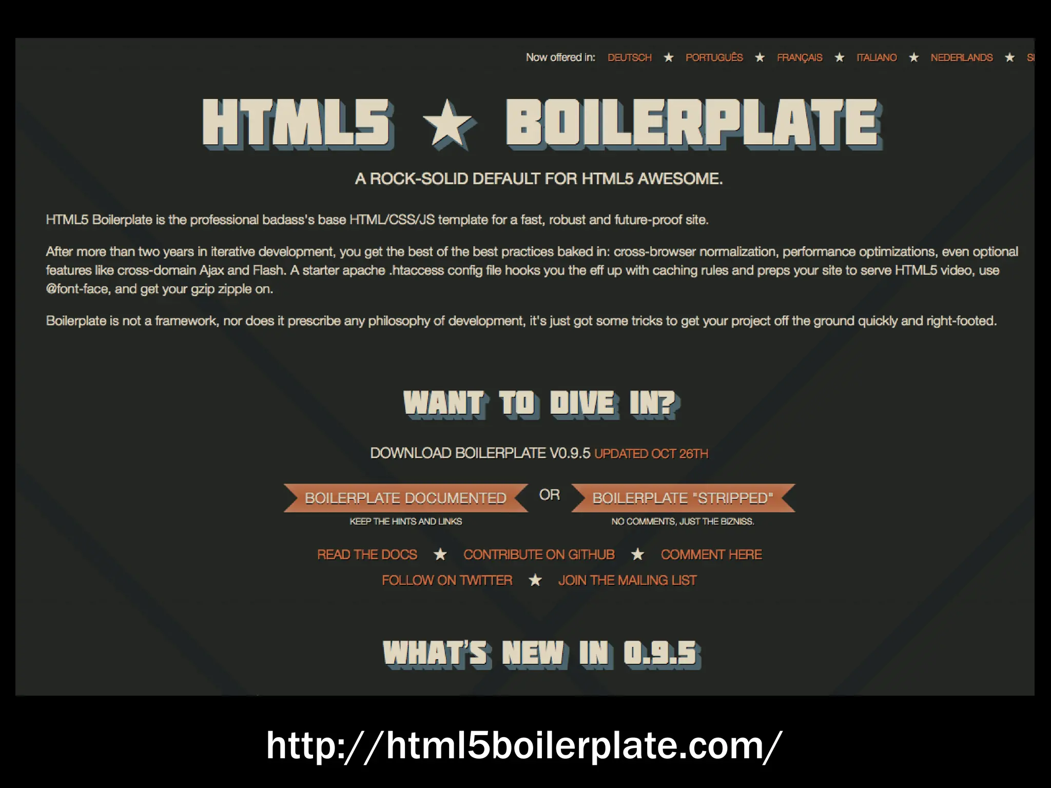 http://html5boilerplate.com/
 