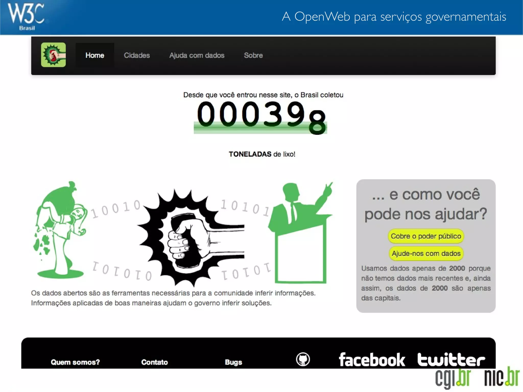 A OpenWeb para serviços governamentais
 