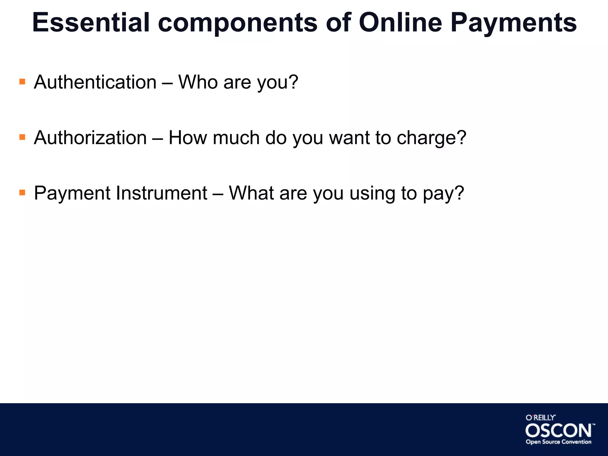 Open Stack for Open Web Payments 