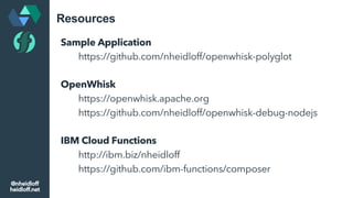 Developing Serverless Applications with Apache OpenWhisk | PDF