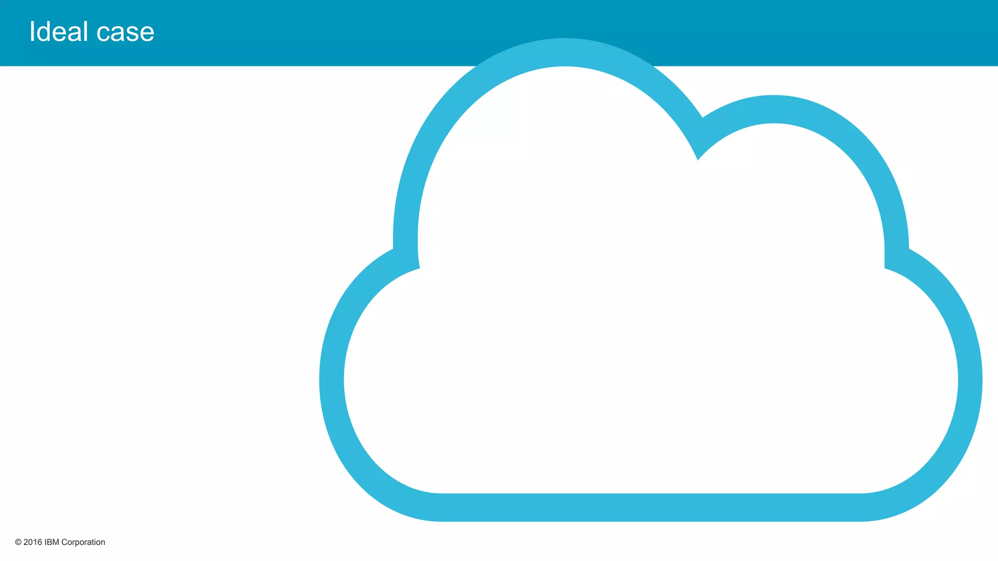 © 2016 IBM Corporation© 2016 IBM Corporation
Ideal case
 