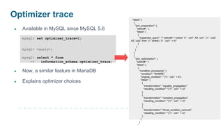 MariaDB Optimizer - further down the rabbit hole | PDF