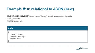 Moving to hybrid relational/JSON data models | PDF