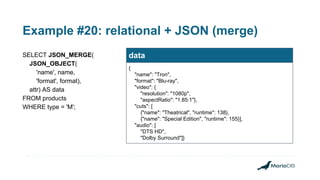 Moving to hybrid relational/JSON data models | PDF